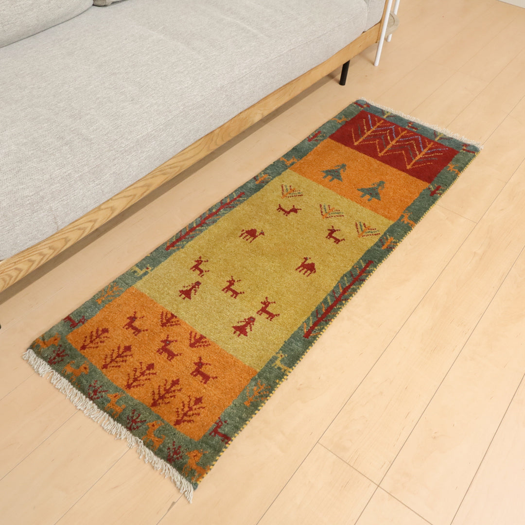 ギャッベ（ギャッベ）　152×53cm（BR-12466）