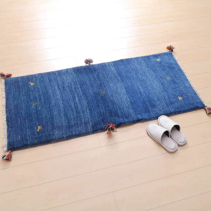 【セミオーダー受付中】  サイズ変更OK　カラー変更OK イラン　シラーズ産　ギャッベ 　（br-47057）