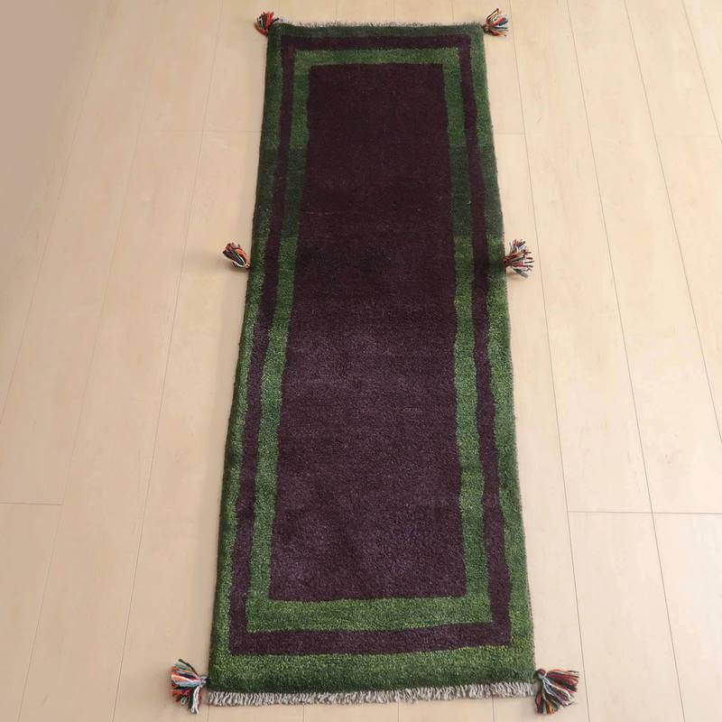 【オーダーメイド受付中】イラン　シラーズ産　ギャッベ 　（br-64428）