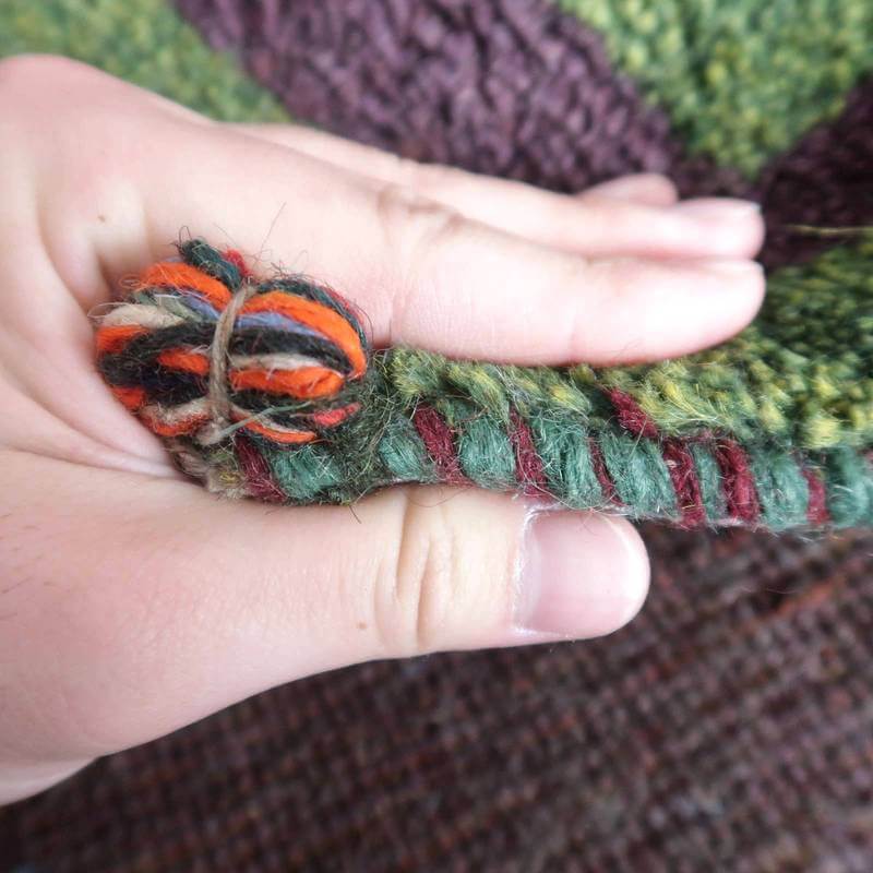 【オーダーメイド受付中】イラン　シラーズ産　ギャッベ 　（br-64428）