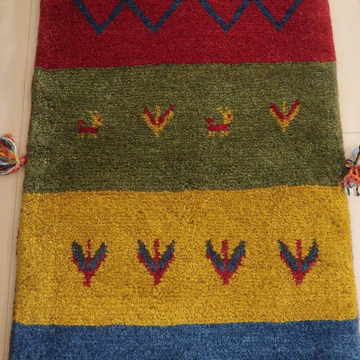 【オーダーメイド受付中】イラン　シラーズ産　ギャッベ 　（br-65023）