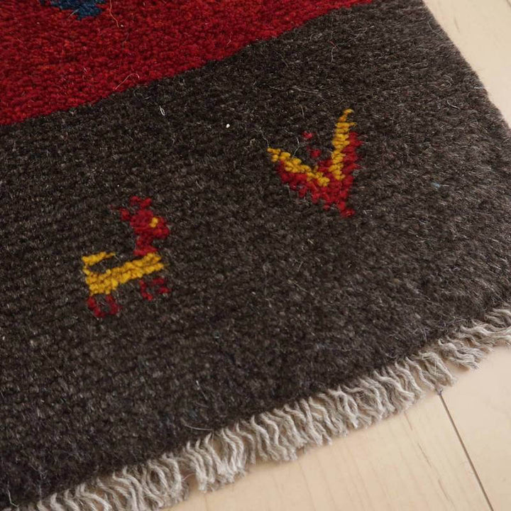 【オーダーメイド受付中】イラン　シラーズ産　ギャッベ 　（br-65023）