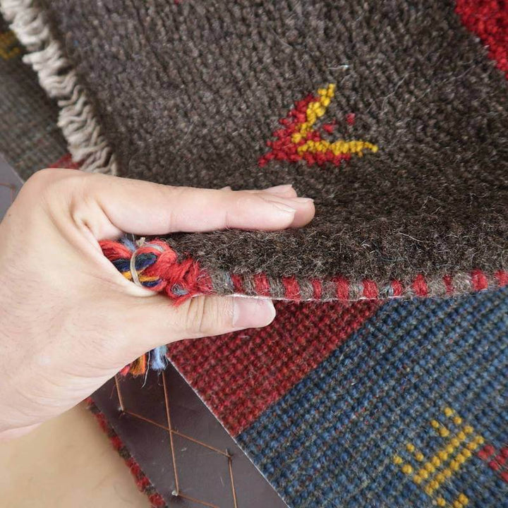 【オーダーメイド受付中】イラン　シラーズ産　ギャッベ 　（br-65023）