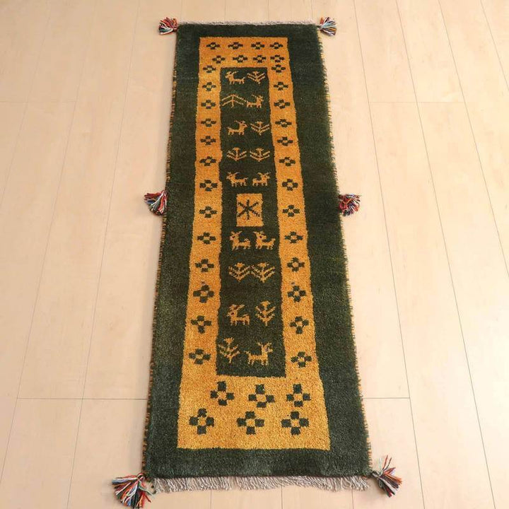 【オーダーメイド受付中】イラン　シラーズ産　ギャッベ 　（br-68091）