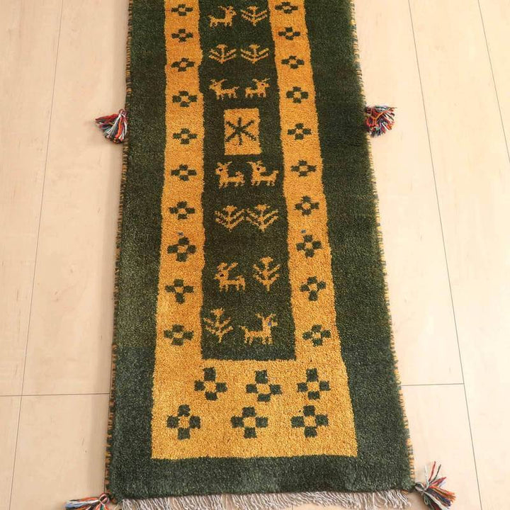 【オーダーメイド受付中】イラン　シラーズ産　ギャッベ 　（br-68091）