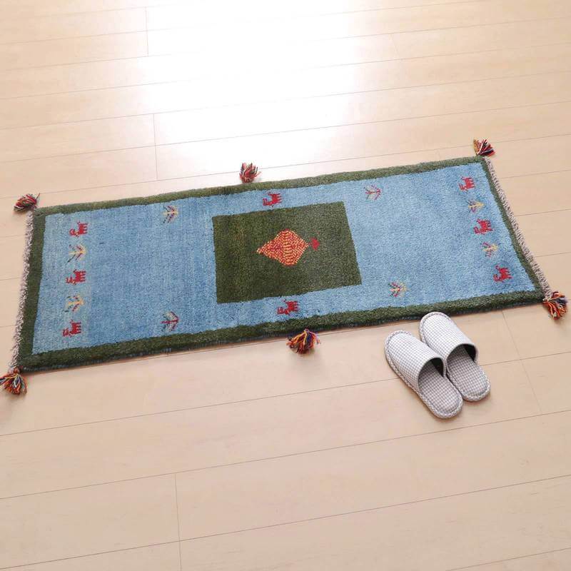 【オーダーメイド受付中】イラン　シラーズ産　ギャッベ 　（br-68092）