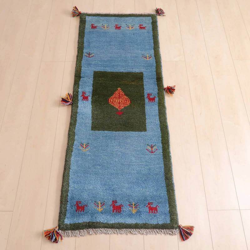 【オーダーメイド受付中】イラン　シラーズ産　ギャッベ 　（br-68092）