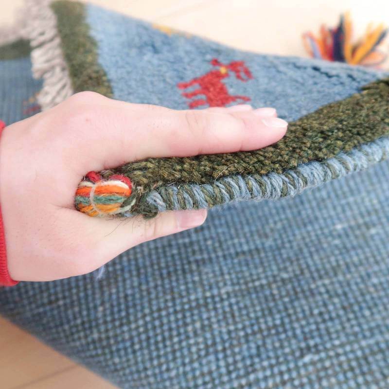 【オーダーメイド受付中】イラン　シラーズ産　ギャッベ 　（br-68092）