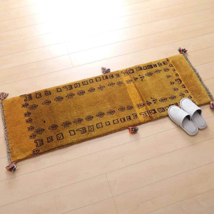 【オーダーメイド受付中】イラン　シラーズ産　ギャッベ 　（br-68898）