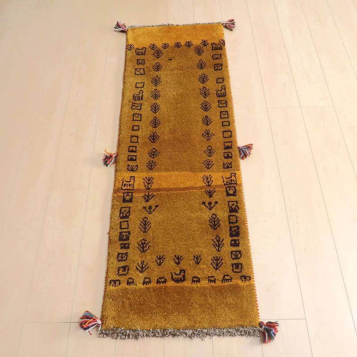 【オーダーメイド受付中】イラン　シラーズ産　ギャッベ 　（br-68898）