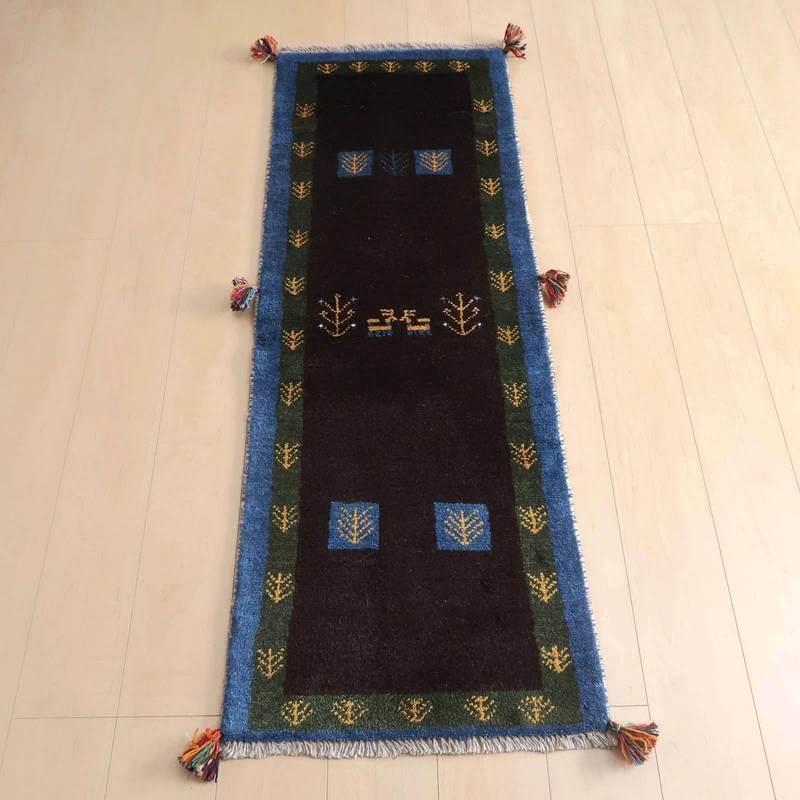 【オーダーメイド受付中】イラン　シラーズ産　ギャッベ 　（br-69074）