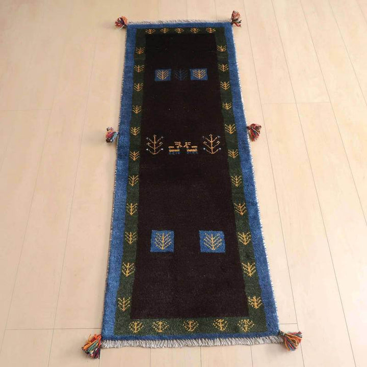 【オーダーメイド受付中】イラン　シラーズ産　ギャッベ 　（br-69074）