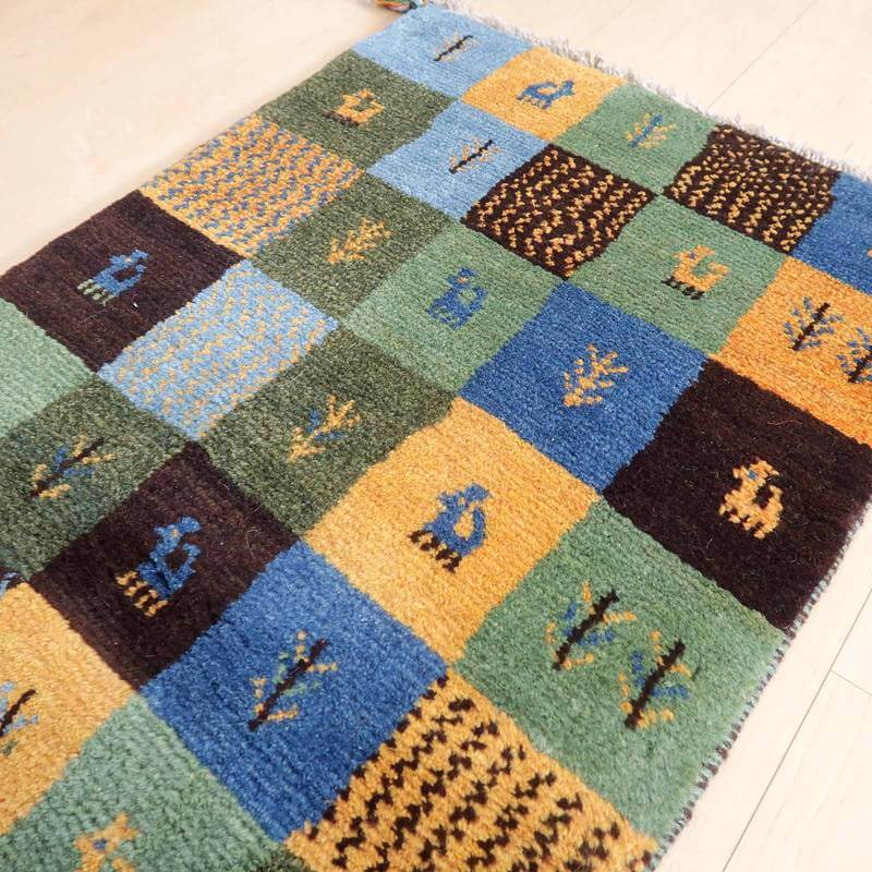 【オーダーメイド受付中】イラン　シラーズ産　ギャッベ 　（br-69076）