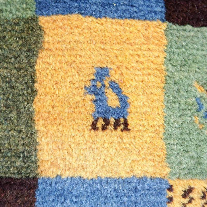 【オーダーメイド受付中】イラン　シラーズ産　ギャッベ 　（br-69076）