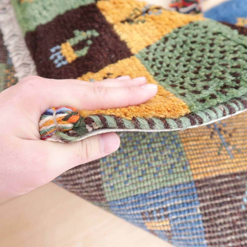 【オーダーメイド受付中】イラン　シラーズ産　ギャッベ 　（br-69076）