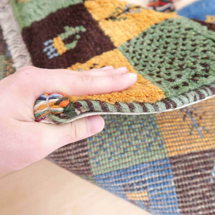 【オーダーメイド受付中】イラン　シラーズ産　ギャッベ 　（br-69076）