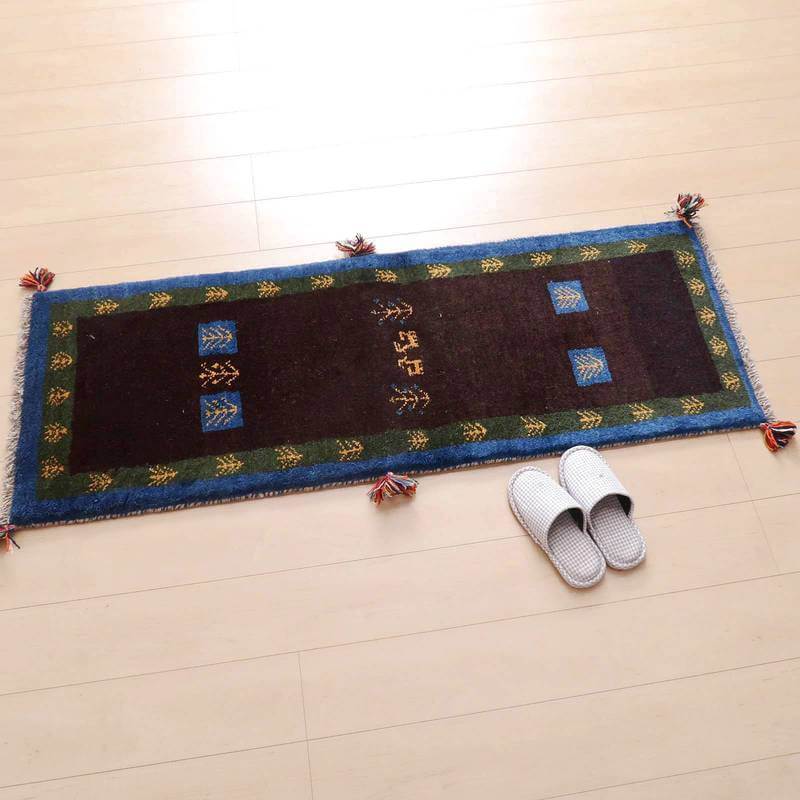 【オーダーメイド受付中】イラン　シラーズ産　ギャッベ 　（br-70279）