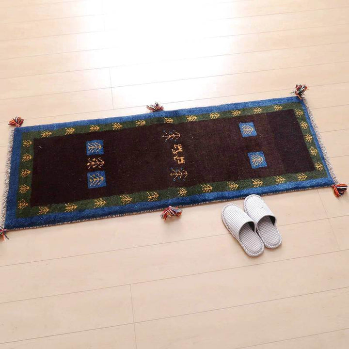 【オーダーメイド受付中】イラン　シラーズ産　ギャッベ 　（br-70279）