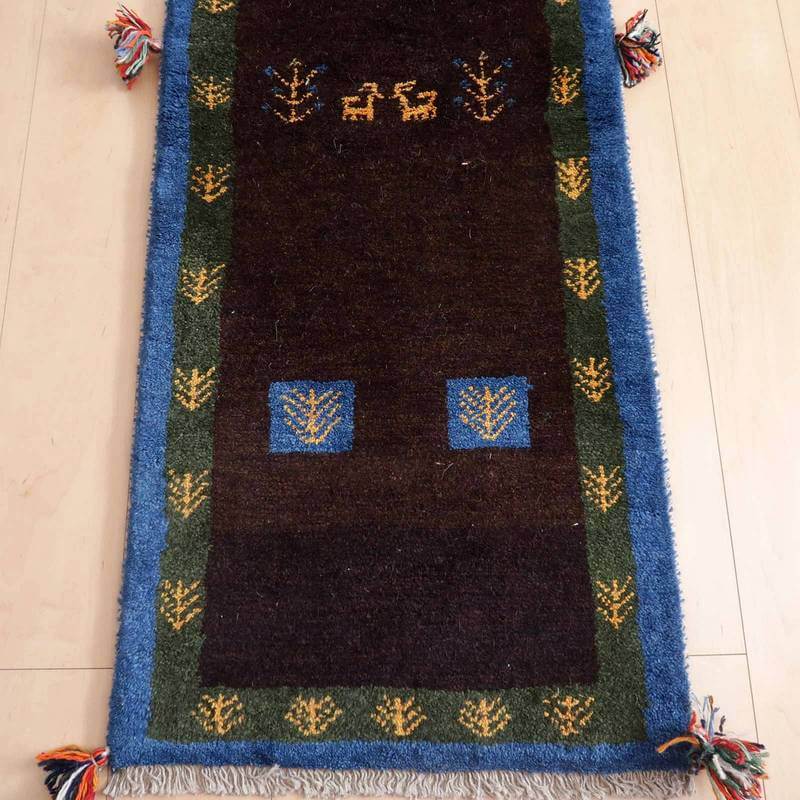 【オーダーメイド受付中】イラン　シラーズ産　ギャッベ 　（br-70279）