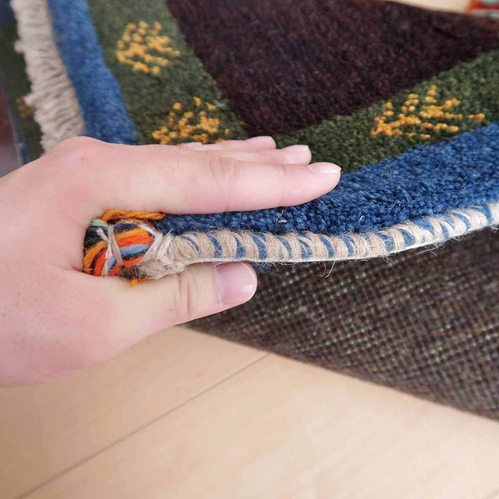 【オーダーメイド受付中】イラン　シラーズ産　ギャッベ 　（br-70279）