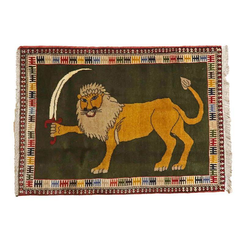 【セミオーダー受付中】  サイズ変更OK　カラー変更OK イラン　シラーズ産　ギャッベ 　（bs-10035）