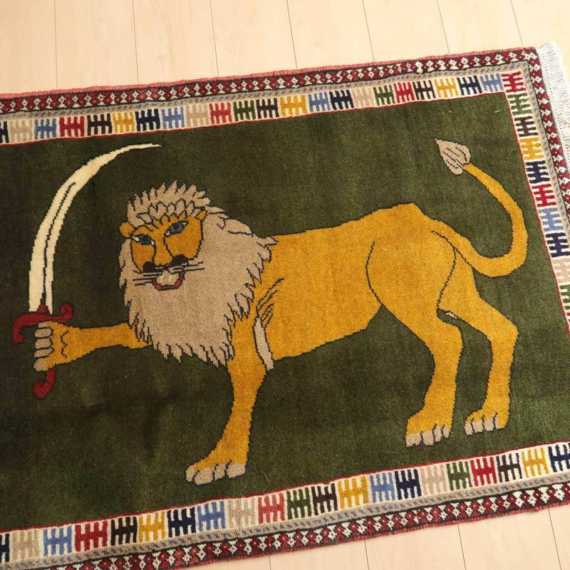 【セミオーダー受付中】  サイズ変更OK　カラー変更OK イラン　シラーズ産　ギャッベ 　（bs-10035）