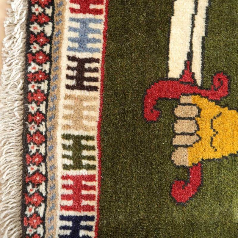 【セミオーダー受付中】  サイズ変更OK　カラー変更OK イラン　シラーズ産　ギャッベ 　（bs-10035）