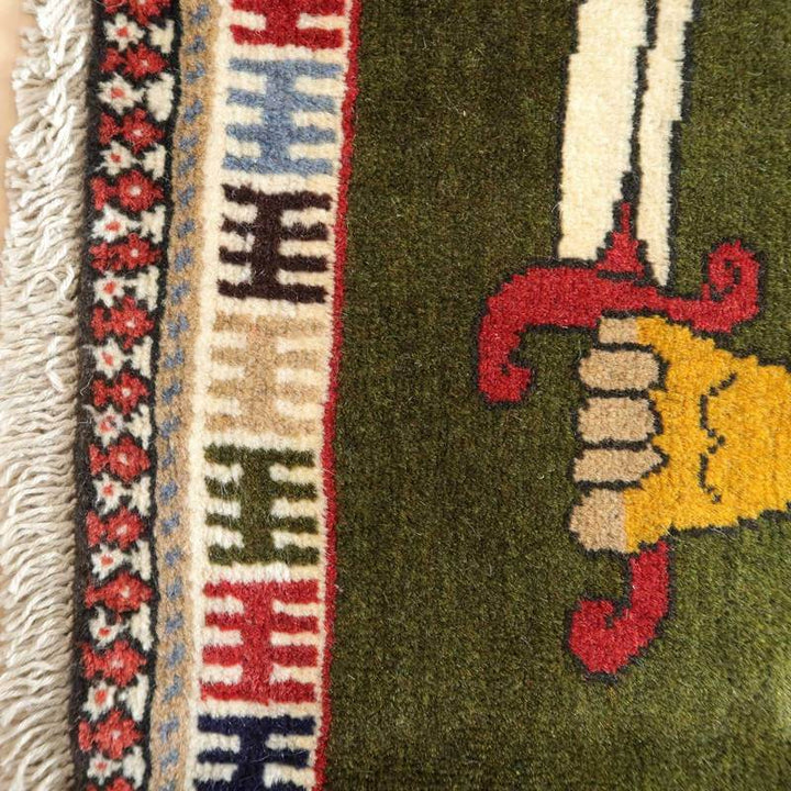 【セミオーダー受付中】  サイズ変更OK　カラー変更OK イラン　シラーズ産　ギャッベ 　（bs-10035）