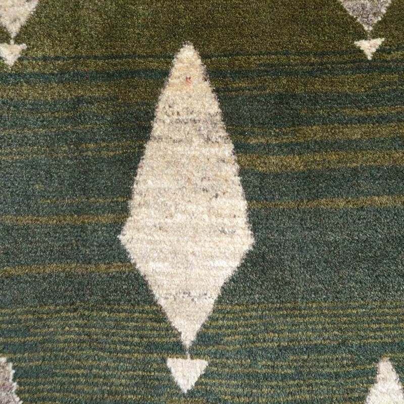 ギャッベ（ギャベ）イラン産草木染めの玄関マットサイズデザイン部分画像
