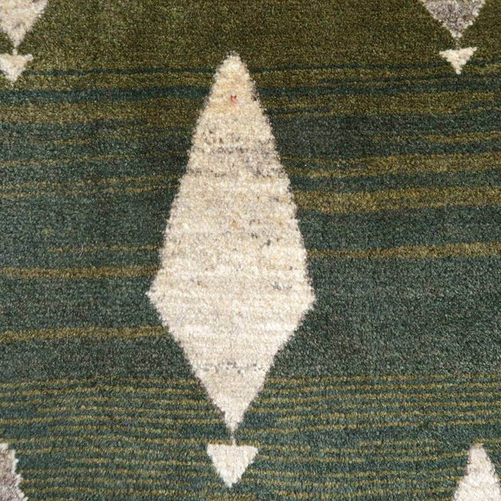 ギャッベ（ギャベ）イラン産草木染めの玄関マットサイズデザイン部分画像