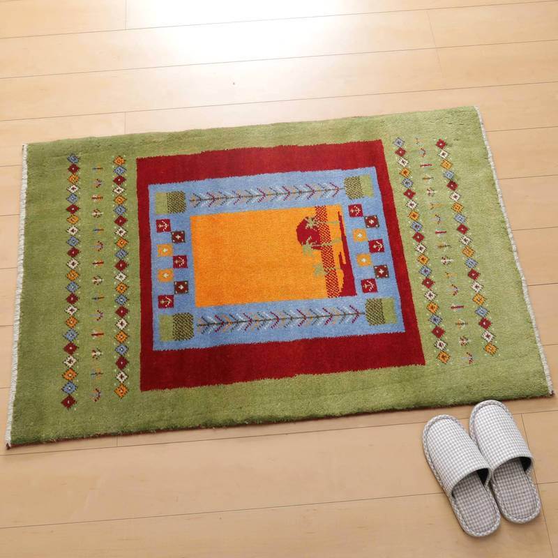 ギャッベ　ギャベ　 2枚セット  イラン gh40985up5.JPG