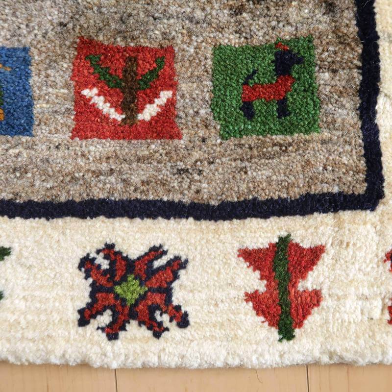 【オーダーメイド受付中】イラン　シラーズ産　ギャッベ 　（bs-10604）