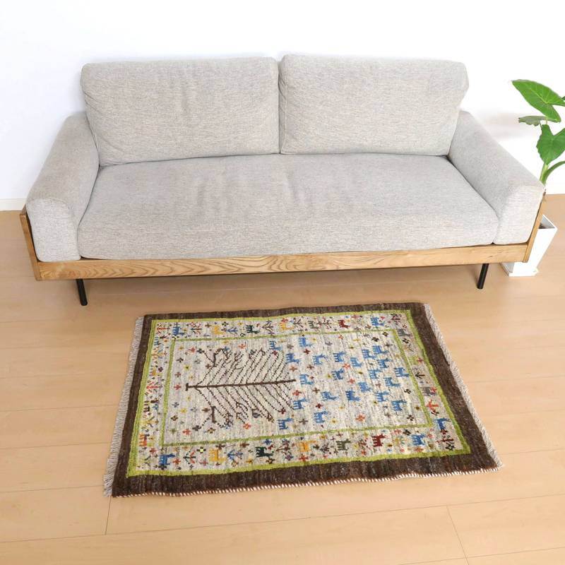 ギャッベ 80✕120 大きめギャッベ玄関マット（120×80cm）｜手織ラグの店クラフトワーク