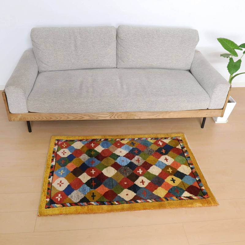 【オーダーメイド受付中】イラン　シラーズ産　ギャッベ 　（bs-10614）