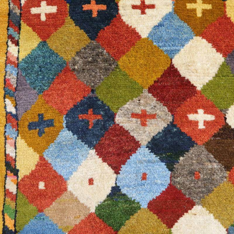 【オーダーメイド受付中】イラン　シラーズ産　ギャッベ 　（bs-10614）