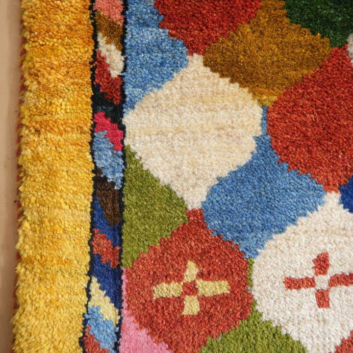 【オーダーメイド受付中】イラン　シラーズ産　ギャッベ 　（bs-10614）