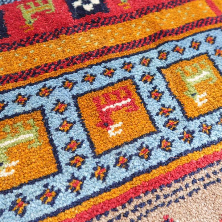 【オーダーメイド受付中】イラン　シラーズ産　ギャッベ 　（bs-10616）