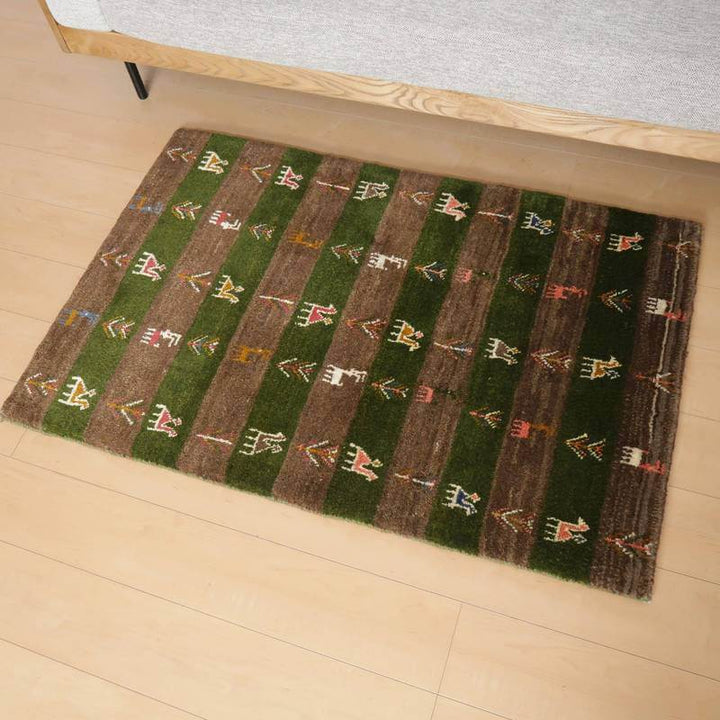ギャッベ／カシュクリ  128×84cm（BS-10623）