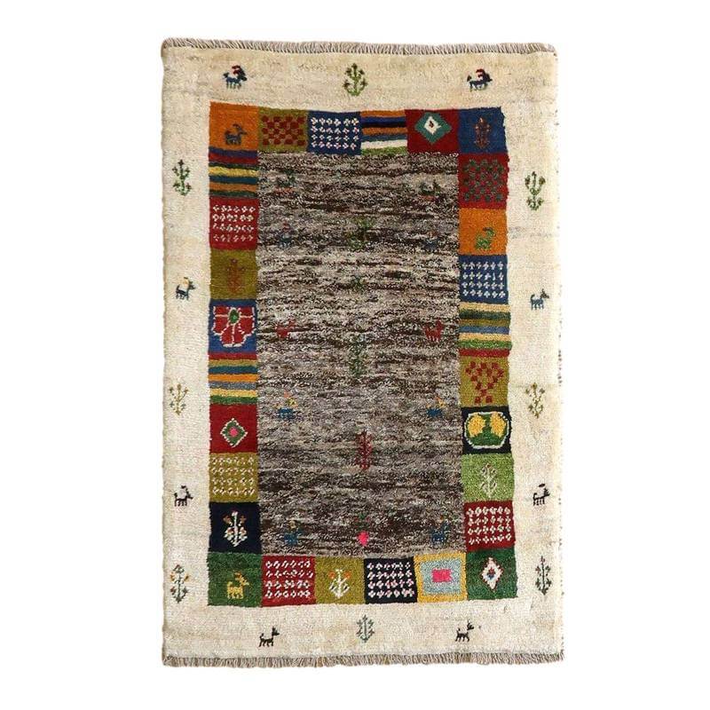 【セミオーダー受付中】  サイズ変更OK　カラー変更OK イラン　シラーズ産　ギャッベ 　（bs-10632）