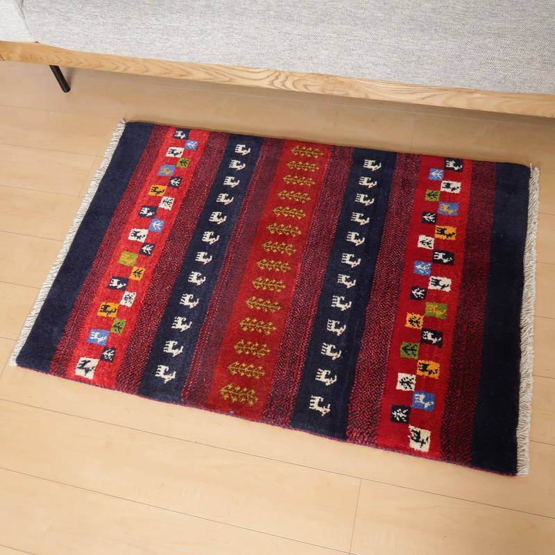 【オーダーメイド受付中】イラン　シラーズ産　ギャッベ 　（bs-10635）