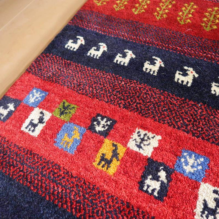 【オーダーメイド受付中】イラン　シラーズ産　ギャッベ 　（bs-10635）