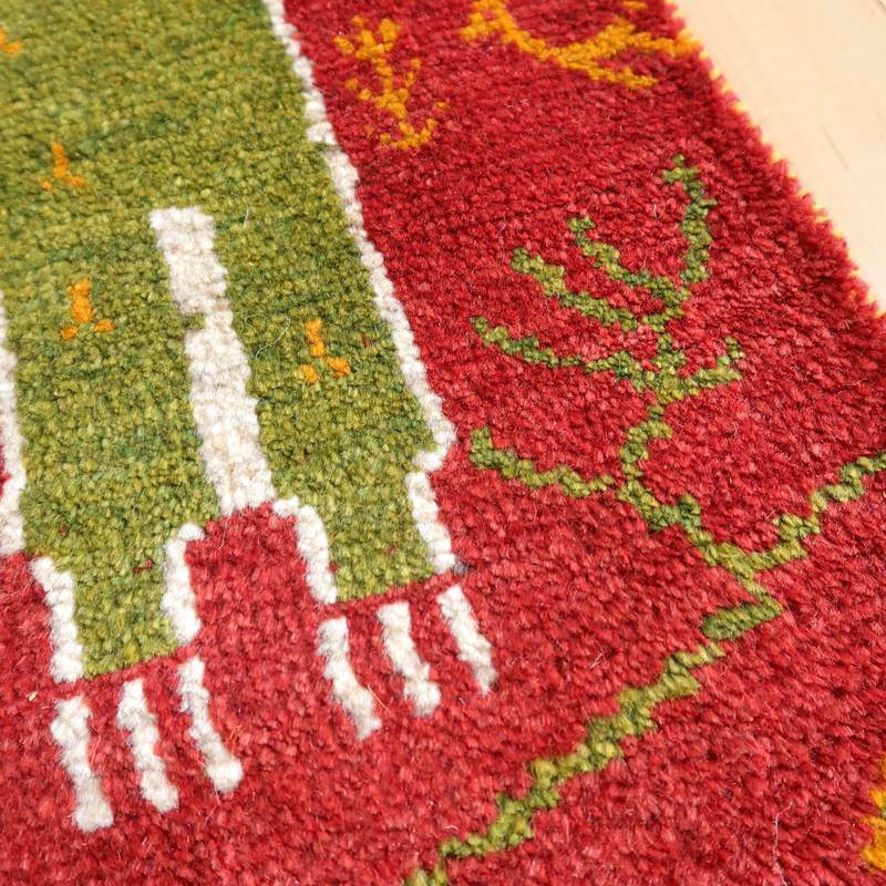 【セミオーダー受付中】  サイズ変更OK　カラー変更OK イラン　シラーズ産　ギャッベ 　（bs-10681）