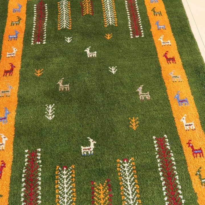 【オーダーメイド受付中】イラン　シラーズ産　ギャッベ 　（bs-10696）