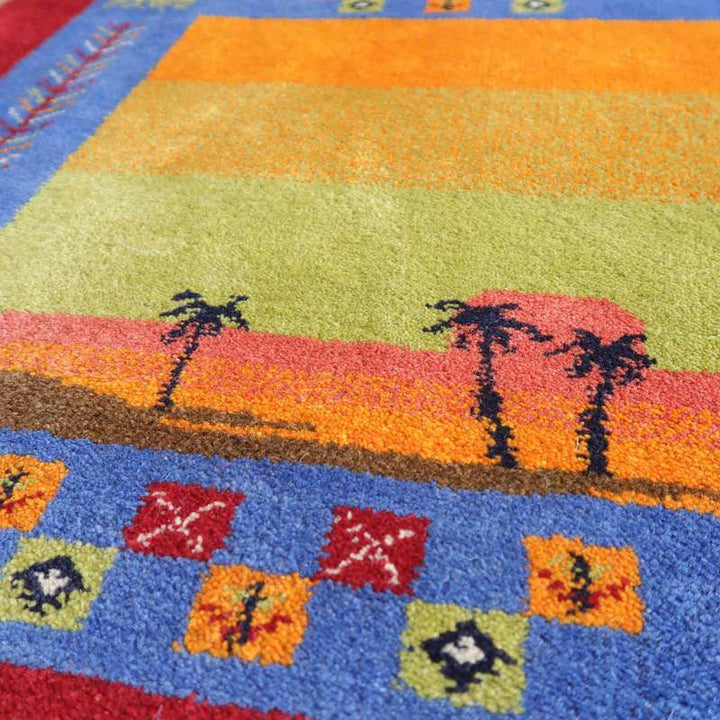 【オーダーメイド受付中】イラン　シラーズ産　ギャッベ 　（bs-10697）