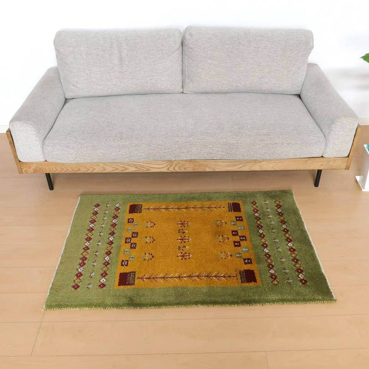 【セミオーダー受付中】  サイズ変更OK　カラー変更OK イラン　シラーズ産　ギャッベ 　（bs-10707）