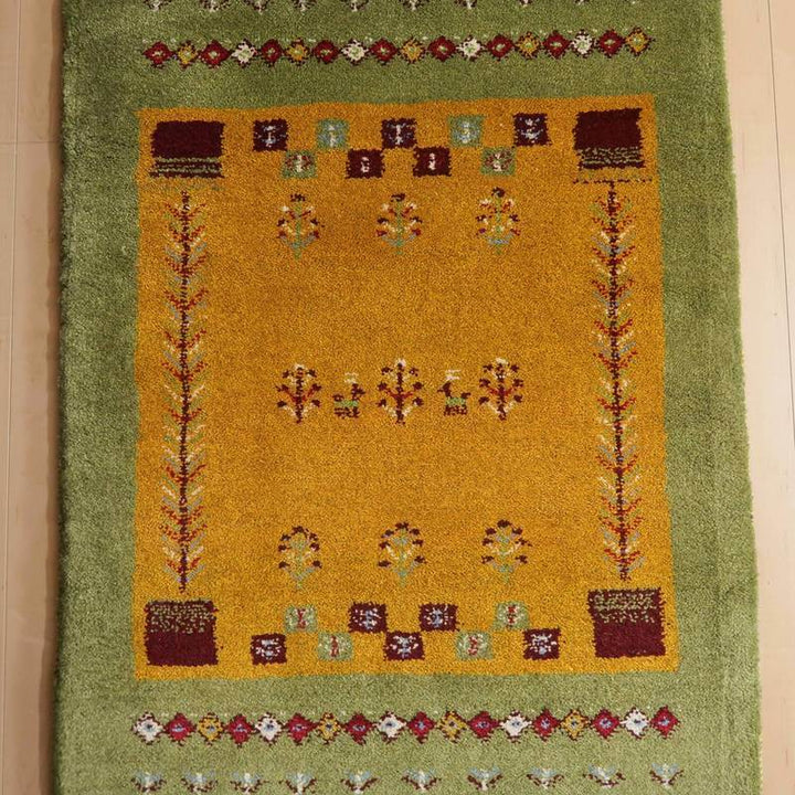 【セミオーダー受付中】  サイズ変更OK　カラー変更OK イラン　シラーズ産　ギャッベ 　（bs-10707）