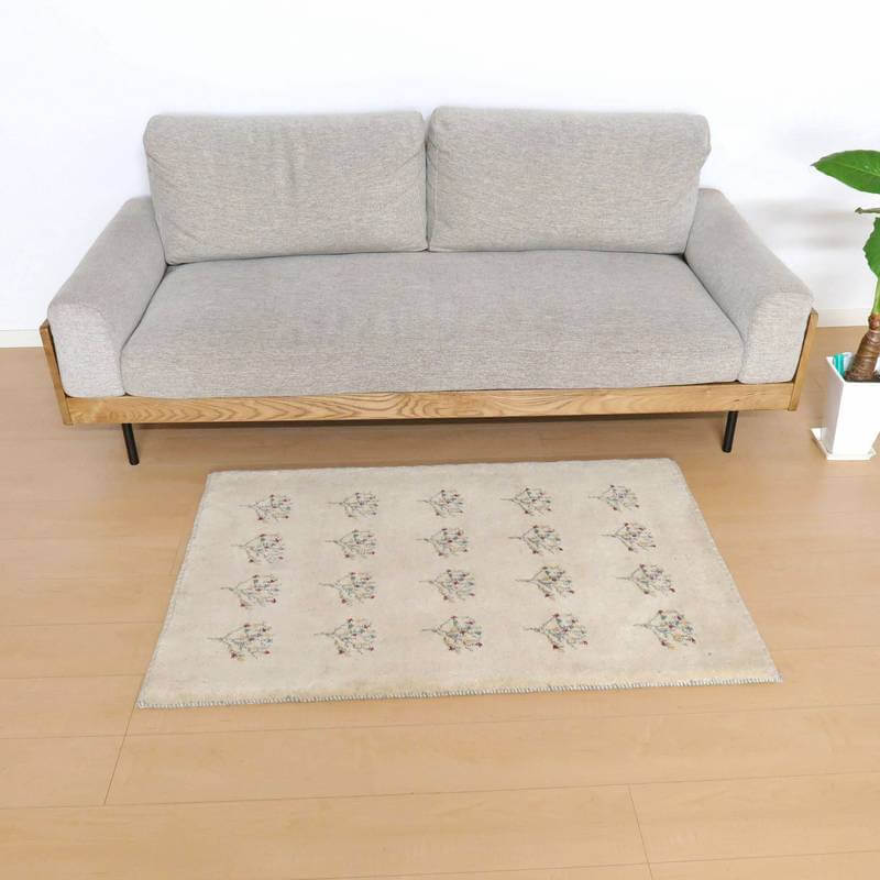 【セミオーダー受付中】  サイズ変更OK　カラー変更OK イラン　シラーズ産　ギャッベ 　（bs-10708）