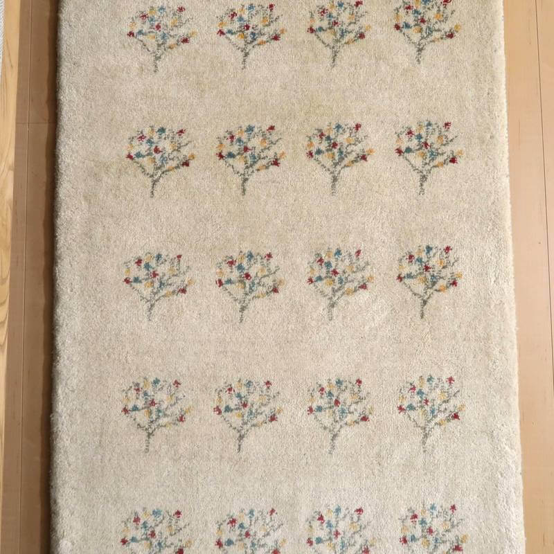 【セミオーダー受付中】  サイズ変更OK　カラー変更OK イラン　シラーズ産　ギャッベ 　（bs-10708）