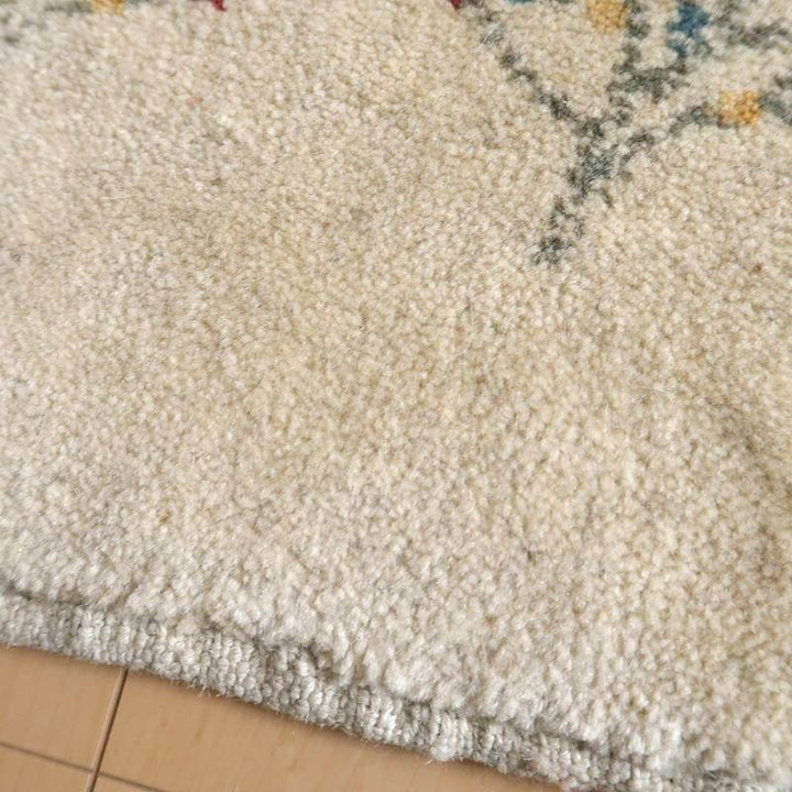 【セミオーダー受付中】  サイズ変更OK　カラー変更OK イラン　シラーズ産　ギャッベ 　（bs-10708）