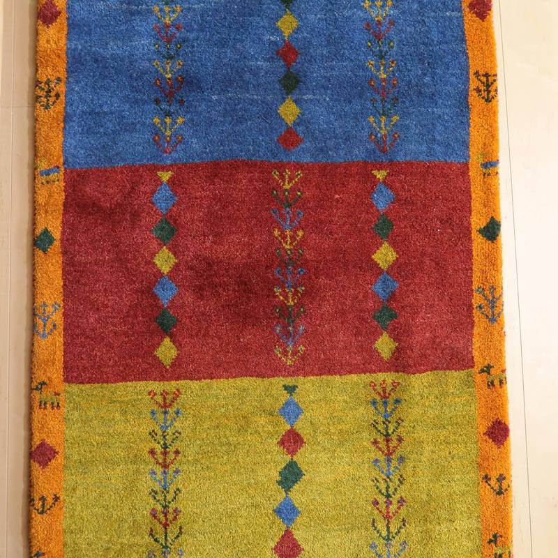 【オーダーメイド受付中】イラン　シラーズ産　ギャッベ 　（bs-10711）